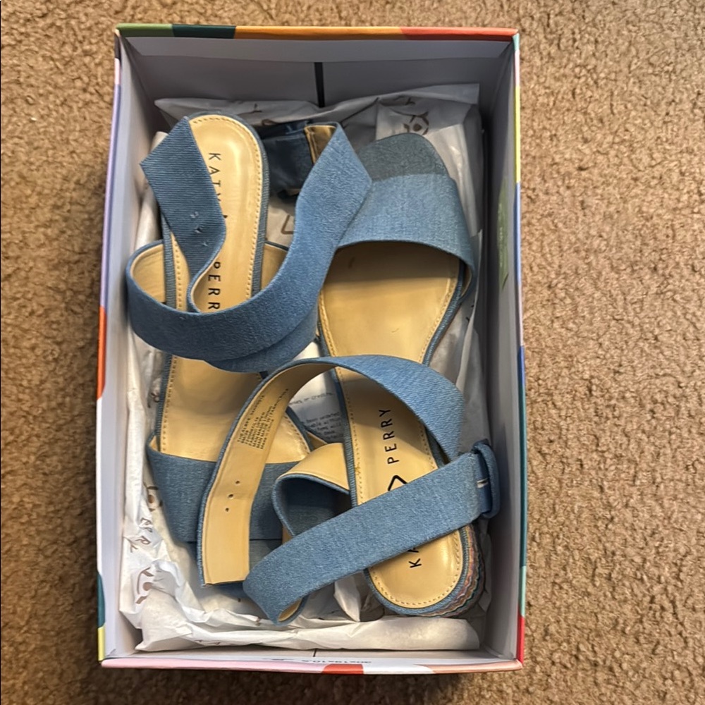 Katy Perry Collections Blue Strappy Sandals